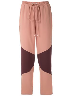Olympiah Fleur panelled track trousers - Brown