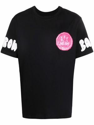 BARROW graphic-print short-sleeved T-shirt - Black