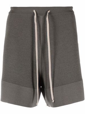 Rick Owens knit track shorts - Grey