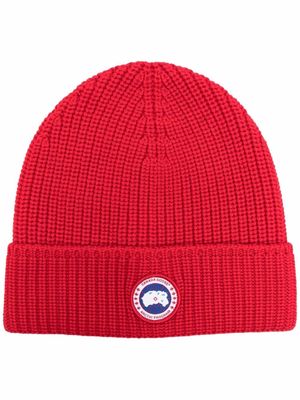 Canada Goose Arctic disc knit beanie - Red