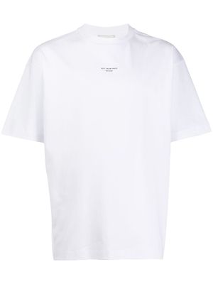 Drôle De Monsieur printed cotton T-shirt - White