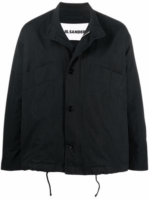 Jil Sander long-sleeve button-fastening jacket - Blue