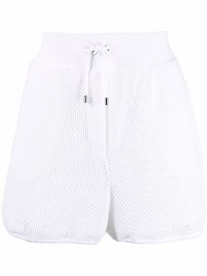 Brunello Cucinelli perforated Bermuda shorts - White