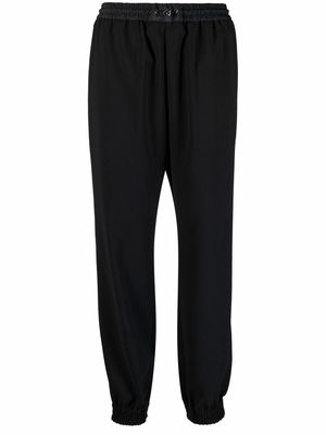 Moncler drawstring-waist trousers - Black