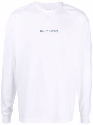 Daily Paper logo long-sleeve top - White
