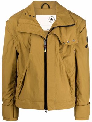 Moose Knuckles logo-patch convertible jacket - Brown