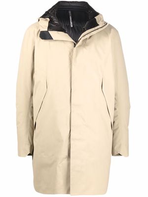Veilance hooded padded coat - Neutrals