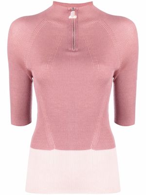 LANVIN colour-block knit top - Pink