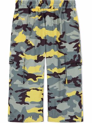 Dolce & Gabbana Kids camouflage-print cargo trousers - Grey
