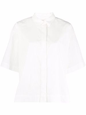 Co button-up short-sleeved shirt - White