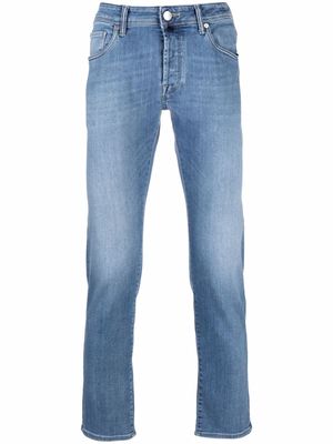 Incotex stonewashed slim cut jeans - Blue