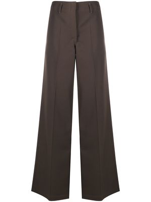 Lemaire wide-leg tailored trousers - Brown
