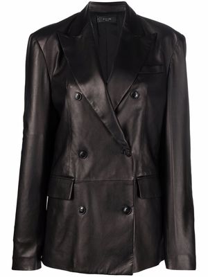 AMIRI double-breasted lambskin jacket - Black