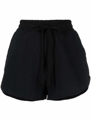 Thom Krom drawstring-waist organic-cotton track shorts - Black