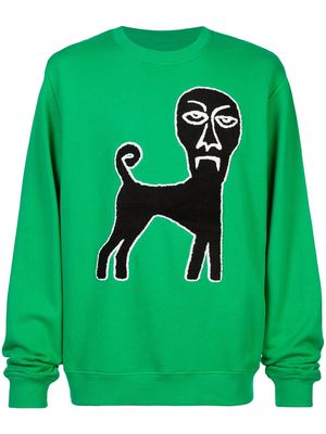 Haculla Demon Dog sweatshirt - Green