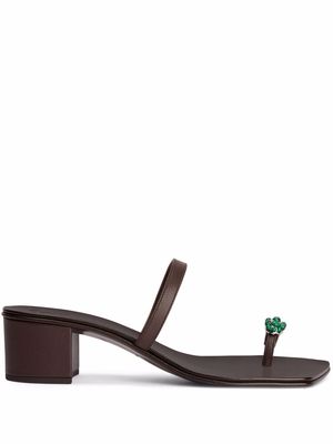 Giuseppe Zanotti Alchemisia ring 40 sandals - Brown