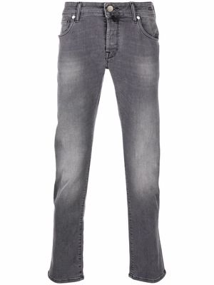 Incotex slim-cut cotton jeans - Grey