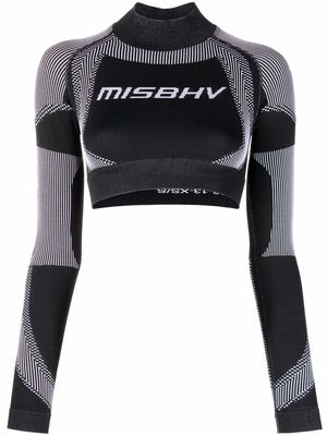 MISBHV high-neck performance top - Black