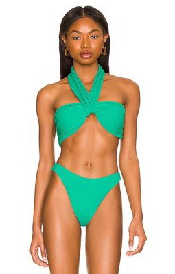 F E L L A Herman Bikini Top in Green