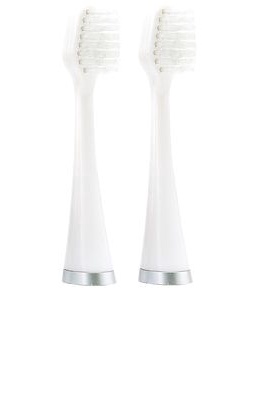 supersmile Sonic Pulse Toothbrush Replacement Brush Head in White.