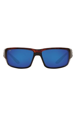 Costa Del Mar 59mm Wraparound Sunglasses in Cop Tort