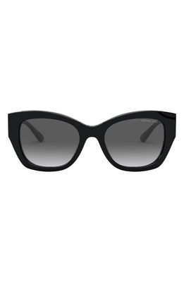Michael Kors 53mm Gradient Square Sunglasses in Black/Dark Grey Gradient