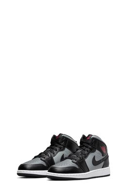 Nike Air Jordan 1 Mid SE Basketball Sneaker in Black/Gym Red/Grey/White