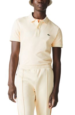 Lacoste Slim Fit Pique Polo in Naturel Clair