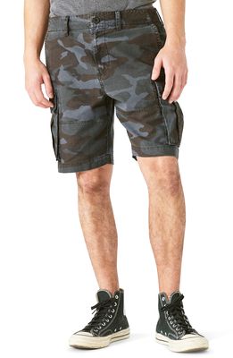 Lucky Brand Canvas Cargo Shorts in Over Dye Blue