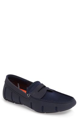 Swims Penny Loafer in Navy/navy