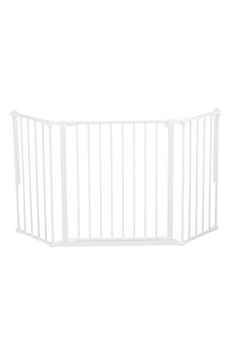 BabyDan Flex Medium Metal Gate in White