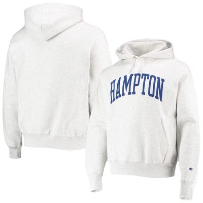 Men's Champion Heathered Gray Hampton Pirates Tall Arch Pullover Hoodie in Heather Gray