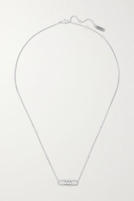 Messika - Baby Move 18-karat White Gold Diamond Necklace - one size