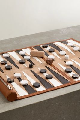 Jil Sander - Portable Leather Backgammon Set - Brown