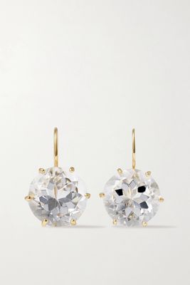 Andrea Fohrman - 18-karat Gold Rock Crystal Earrings - one size