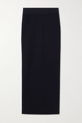 LE 17 SEPTEMBRE - Ribbed-knit Maxi Skirt - Blue
