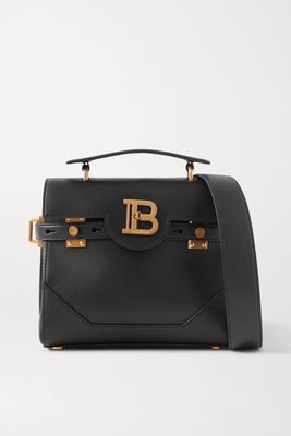 Balmain - B-buzz 23 Leather Shoulder Bag - Black