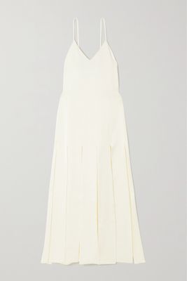 ANNA QUAN - Athena Crepe Midi Dress - Cream