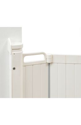BabyDan Auto Retractable Safety Gate in White