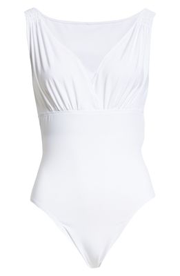 Norma Kamali Tara Sleeveless Bodysuit in White