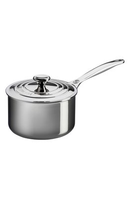 Le Creuset 2-Quart Stainless Steel Saucepan with Lid in Stanless Steel