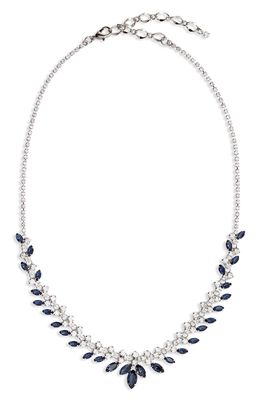 CRISTABELLE Multi Crystal Necklace in Crystal/montana/rhod