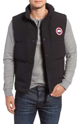 Canada Goose Garson Slim Fit Quilted Down Vest in Black