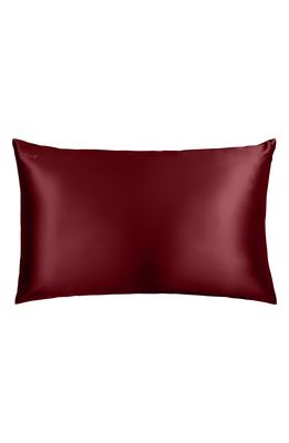 BLISSY Mulberry Silk Pillowcase in Burgundy