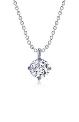 Lafonn Simulated Diamond Solitaire Necklace in White