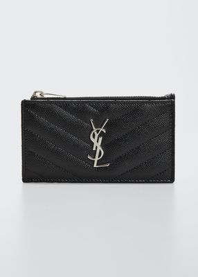 Fragments YSL Quilted Leather Card Case