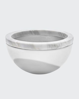 Dual Bowl - Carrara Silver