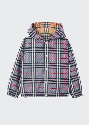 Boy's Mackenzie Reversible Hooded Jacket, Size 3-14