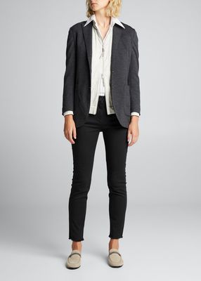 Button-Down Jersey Jacket