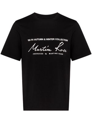 Martine Rose logo print cotton T-shirt - Black